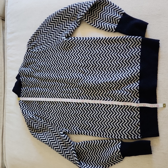 J Crew Chevron Mock Turtleneck Sweater, S - Picture 4 of 5